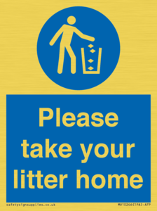 Please take your litter home